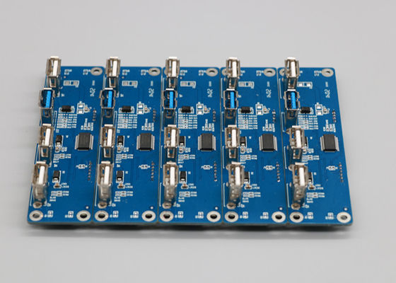 良い価格 FR4 6層1.6mm 1OZ青いSoldermaskのプリント基板 アセンブリ オンライン
